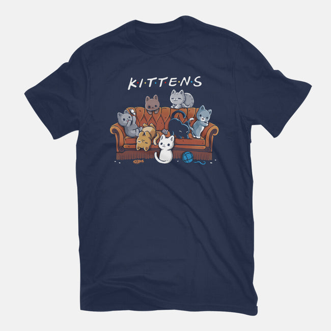 Kittens Friends-Unisex-Basic-Tee-Vallina84