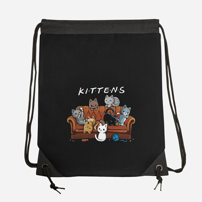 Kittens Friends-None-Drawstring-Bag-Vallina84