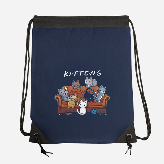 Kittens Friends-None-Drawstring-Bag-Vallina84