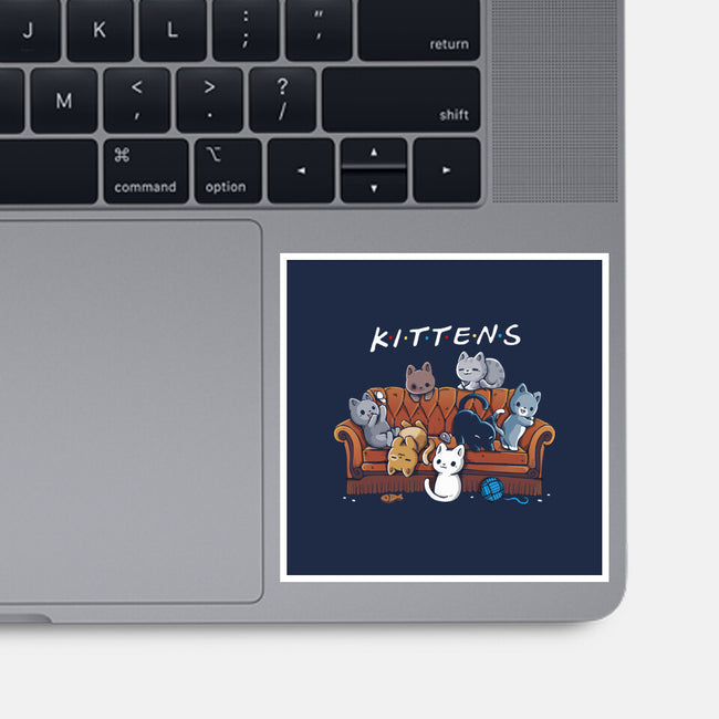 Kittens Friends-None-Glossy-Sticker-Vallina84