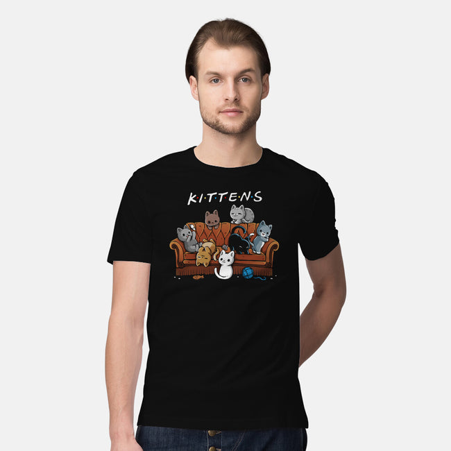 Kittens Friends-Mens-Premium-Tee-Vallina84