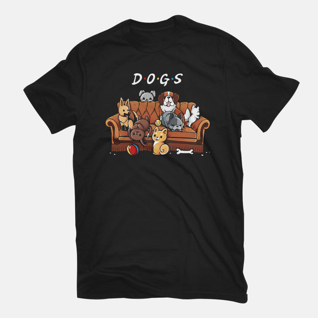 Doggy Friends-Womens-Fitted-Tee-Vallina84