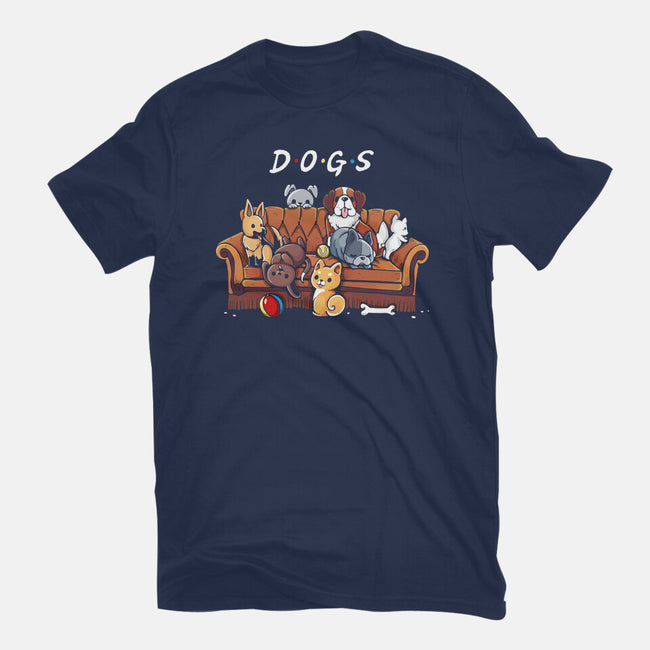 Doggy Friends-Mens-Basic-Tee-Vallina84