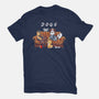 Doggy Friends-Womens-Fitted-Tee-Vallina84