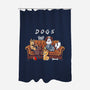 Doggy Friends-None-Polyester-Shower Curtain-Vallina84