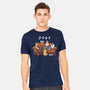 Doggy Friends-Mens-Heavyweight-Tee-Vallina84