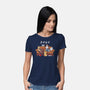 Doggy Friends-Womens-Basic-Tee-Vallina84