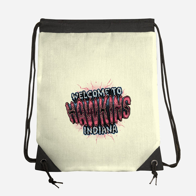 Hawkins Indiana-None-Drawstring-Bag-glitchygorilla