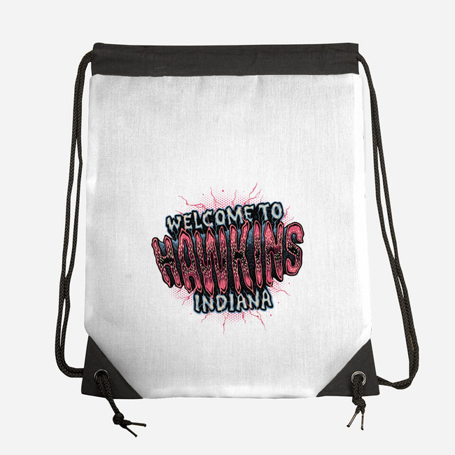 Hawkins Indiana-None-Drawstring-Bag-glitchygorilla