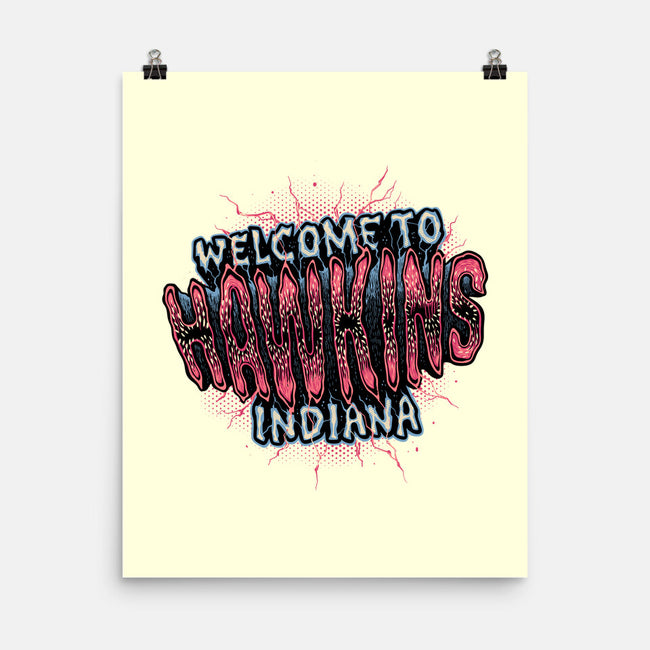Hawkins Indiana-None-Matte-Poster-glitchygorilla