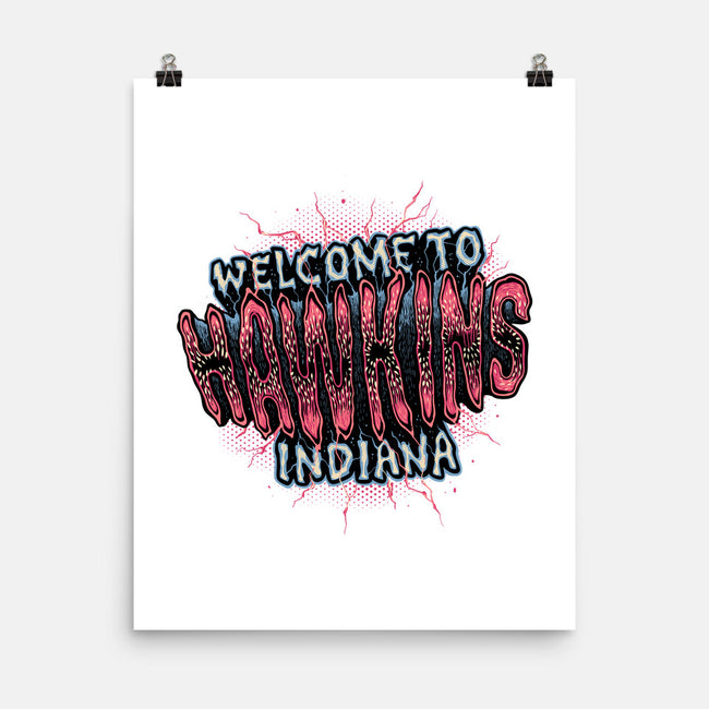 Hawkins Indiana-None-Matte-Poster-glitchygorilla