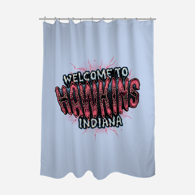 Hawkins Indiana-None-Polyester-Shower Curtain-glitchygorilla