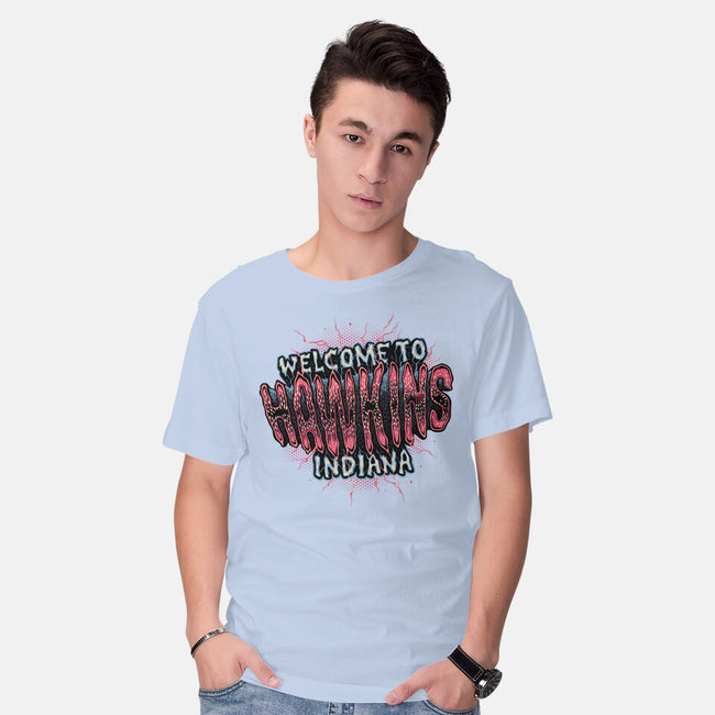 Hawkins Indiana-Mens-Basic-Tee-glitchygorilla