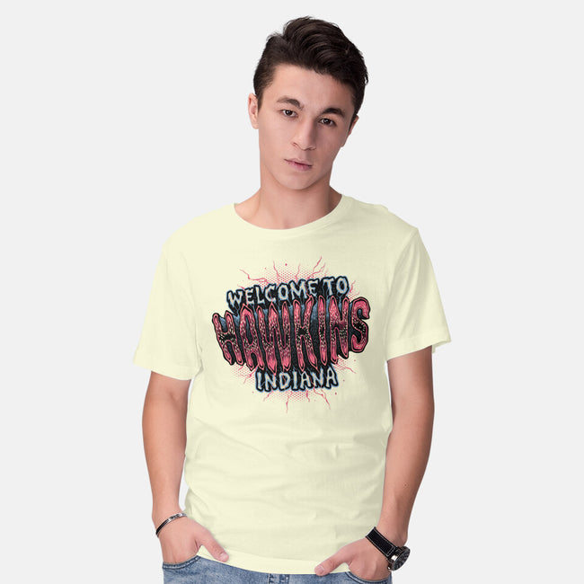 Hawkins Indiana-Mens-Basic-Tee-glitchygorilla