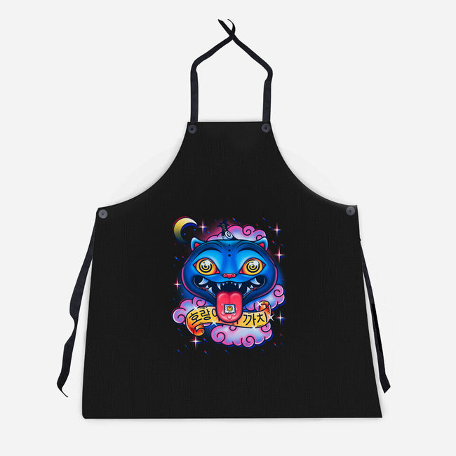 Trip Of The Tiger And The Magpie-Unisex-Kitchen-Apron-Getsousa!
