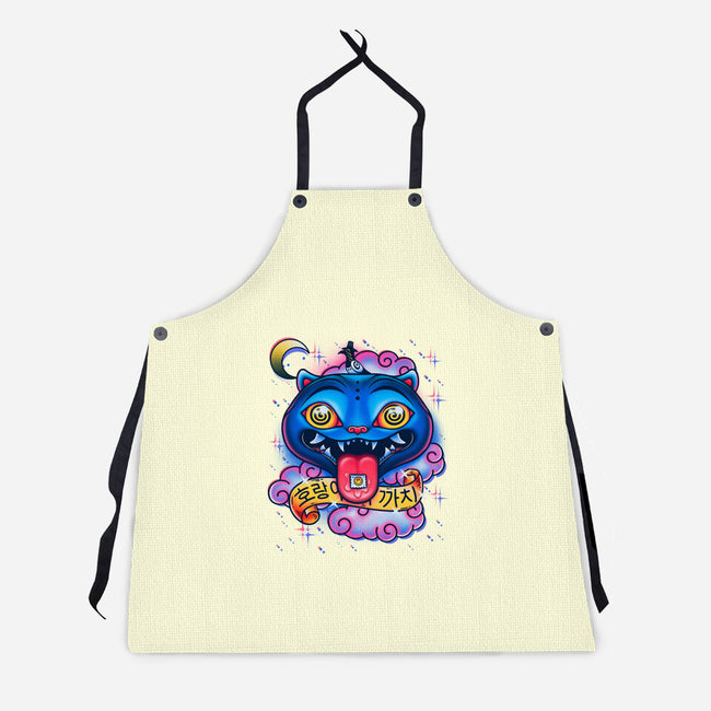Trip Of The Tiger And The Magpie-Unisex-Kitchen-Apron-Getsousa!