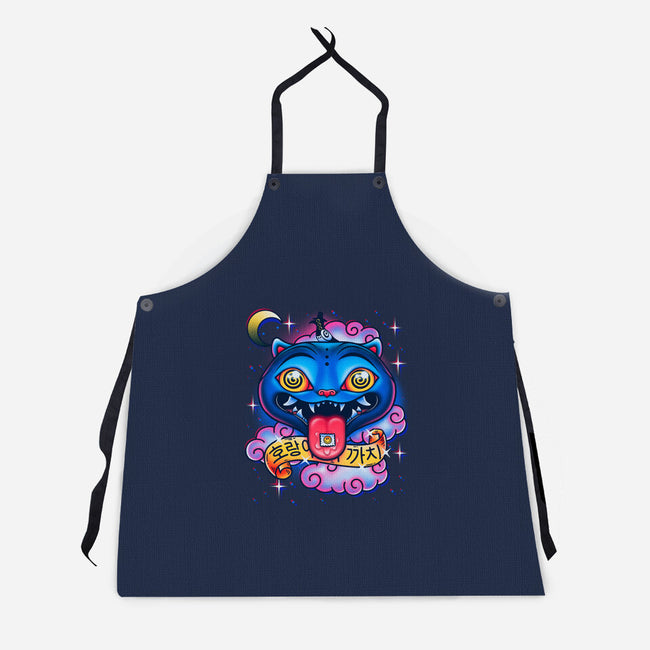 Trip Of The Tiger And The Magpie-Unisex-Kitchen-Apron-Getsousa!