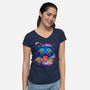 Trip Of The Tiger And The Magpie-Womens-V-Neck-Tee-Getsousa!