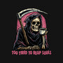 Too Tired To Reap Souls-None-Adjustable Tote-Bag-glitchygorilla