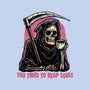 Too Tired To Reap Souls-Unisex-Pullover-Sweatshirt-glitchygorilla