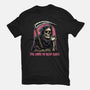 Too Tired To Reap Souls-Womens-Fitted-Tee-glitchygorilla