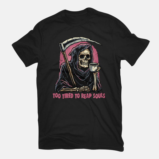 Too Tired To Reap Souls-Mens-Heavyweight-Tee-glitchygorilla