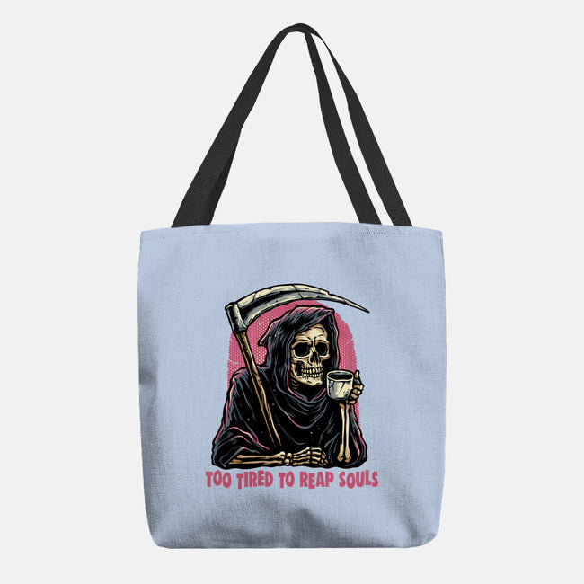 Too Tired To Reap Souls-None-Basic Tote-Bag-glitchygorilla