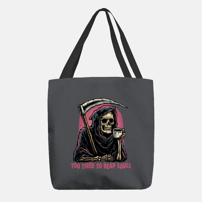 Too Tired To Reap Souls-None-Basic Tote-Bag-glitchygorilla