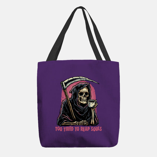 Too Tired To Reap Souls-None-Basic Tote-Bag-glitchygorilla