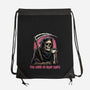 Too Tired To Reap Souls-None-Drawstring-Bag-glitchygorilla