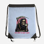 Too Tired To Reap Souls-None-Drawstring-Bag-glitchygorilla