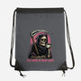Too Tired To Reap Souls-None-Drawstring-Bag-glitchygorilla