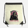 Too Tired To Reap Souls-None-Drawstring-Bag-glitchygorilla