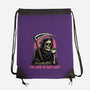 Too Tired To Reap Souls-None-Drawstring-Bag-glitchygorilla
