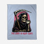 Too Tired To Reap Souls-None-Fleece-Blanket-glitchygorilla
