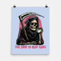 Too Tired To Reap Souls-None-Matte-Poster-glitchygorilla