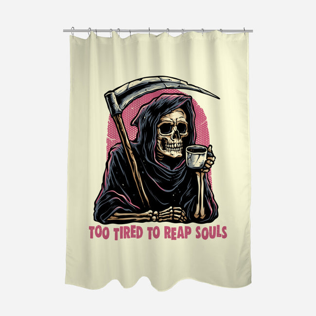 Too Tired To Reap Souls-None-Polyester-Shower Curtain-glitchygorilla