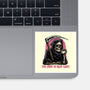 Too Tired To Reap Souls-None-Glossy-Sticker-glitchygorilla
