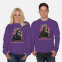 Too Tired To Reap Souls-Unisex-Crew Neck-Sweatshirt-glitchygorilla