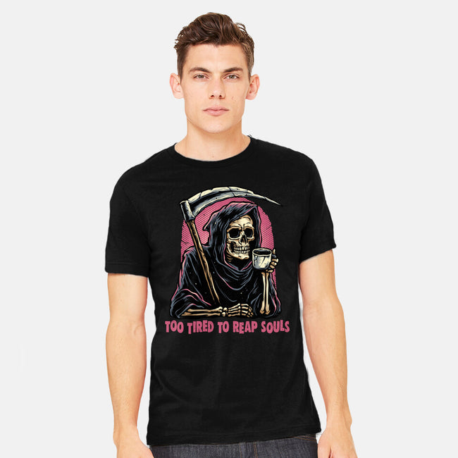 Too Tired To Reap Souls-Mens-Heavyweight-Tee-glitchygorilla