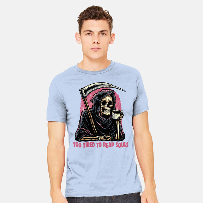 Too Tired To Reap Souls-Mens-Heavyweight-Tee-glitchygorilla