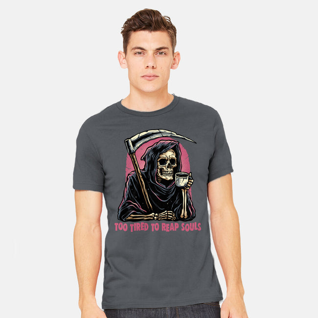Too Tired To Reap Souls-Mens-Heavyweight-Tee-glitchygorilla