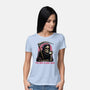 Too Tired To Reap Souls-Womens-Basic-Tee-glitchygorilla