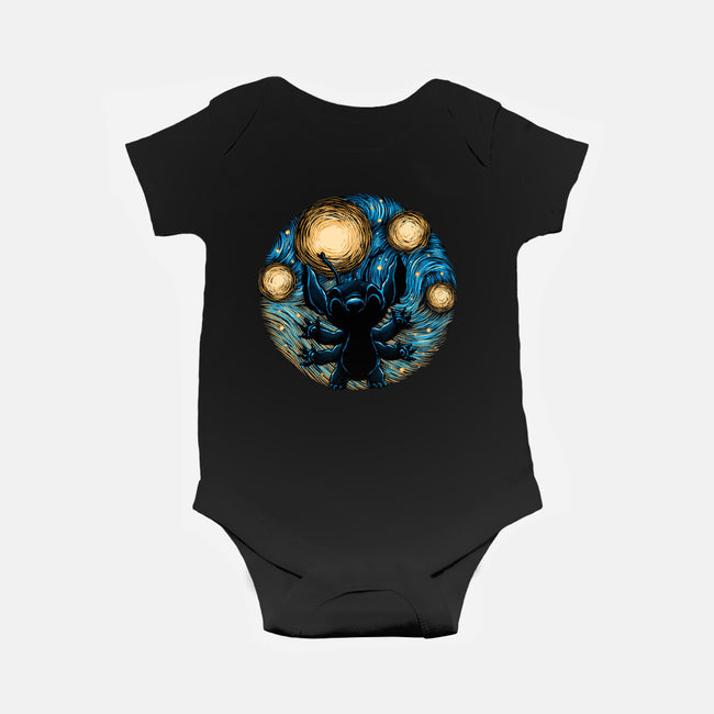 A Starry Experiment-Baby-Basic-Onesie-glitchygorilla