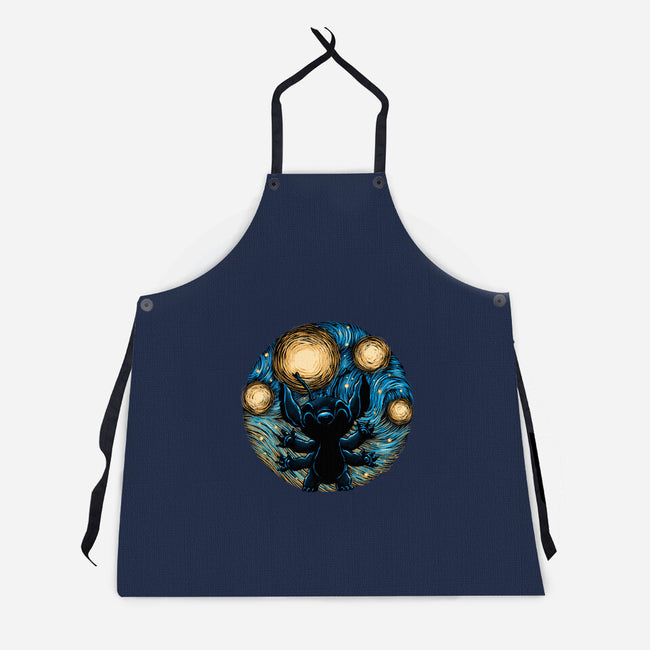 A Starry Experiment-Unisex-Kitchen-Apron-glitchygorilla