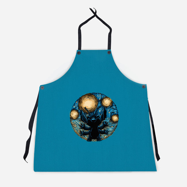 A Starry Experiment-Unisex-Kitchen-Apron-glitchygorilla