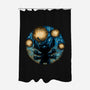 A Starry Experiment-None-Polyester-Shower Curtain-glitchygorilla