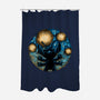 A Starry Experiment-None-Polyester-Shower Curtain-glitchygorilla