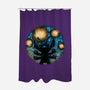 A Starry Experiment-None-Polyester-Shower Curtain-glitchygorilla