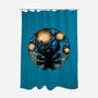 A Starry Experiment-None-Polyester-Shower Curtain-glitchygorilla